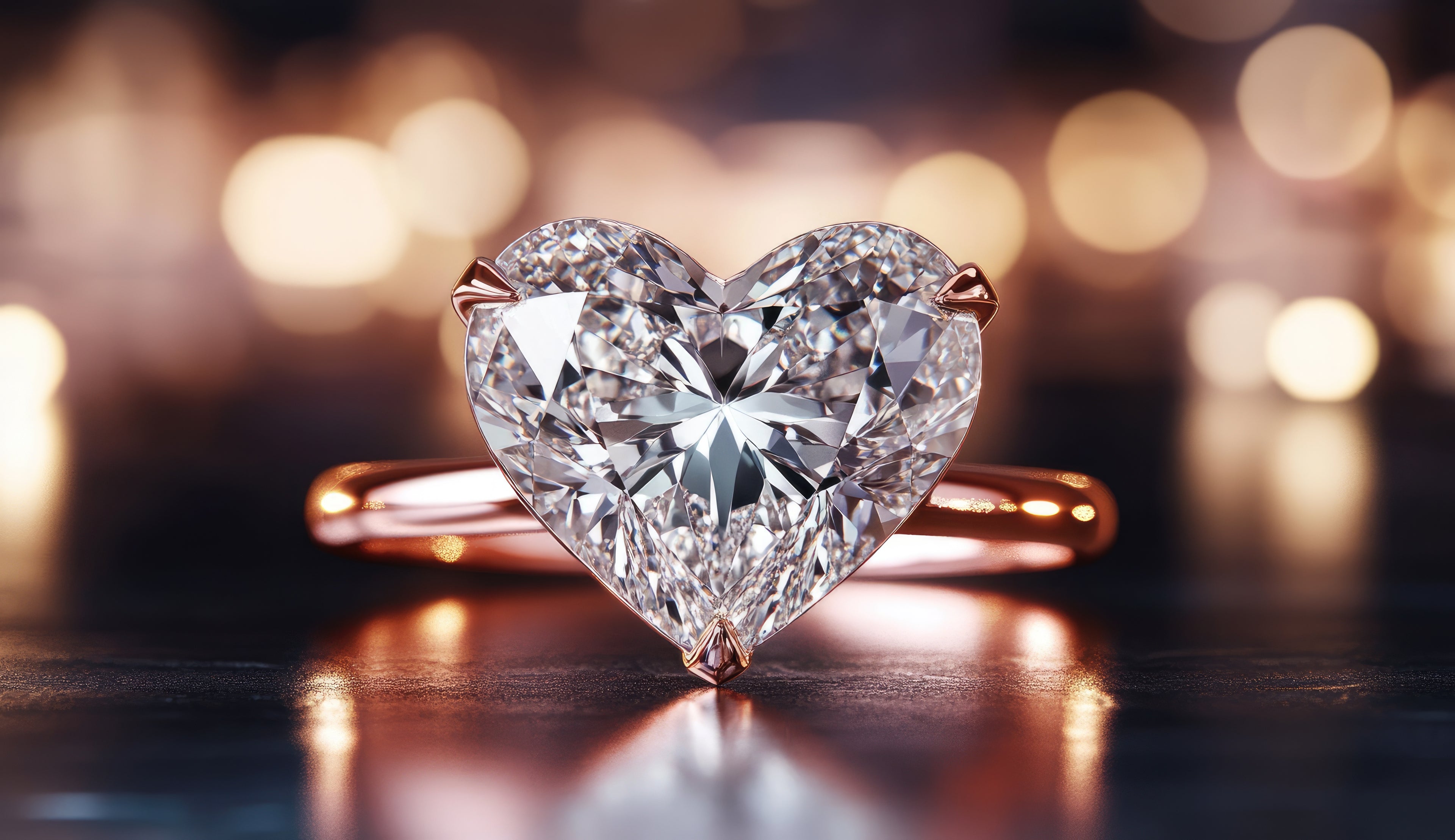 Gold Filled Heart CZ Ring